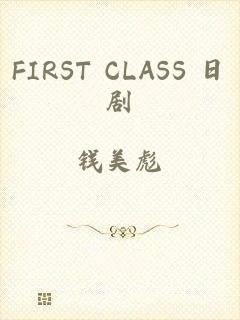 FIRST CLASS 日剧